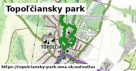 ulice v Topoľčiansky park