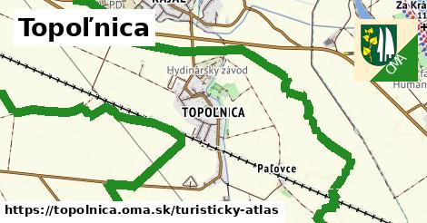 ikona Turistická mapa turisticky-atlas v topolnica