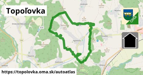 ikona Mapa autoatlas v topolovka