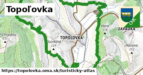 ikona Turistická mapa turisticky-atlas v topolovka