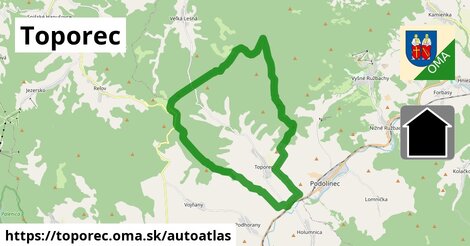 ikona Mapa autoatlas v toporec