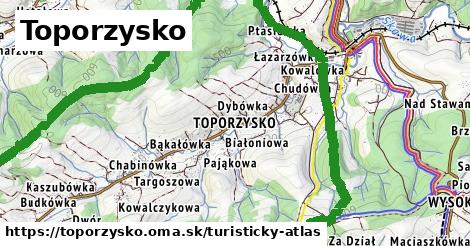 ikona Turistická mapa turisticky-atlas v toporzysko