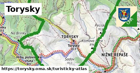 ikona Turistická mapa turisticky-atlas v torysky