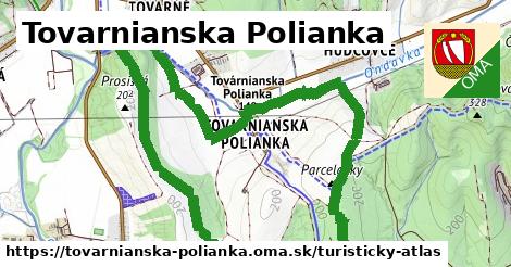 ikona Turistická mapa turisticky-atlas v tovarnianska-polianka
