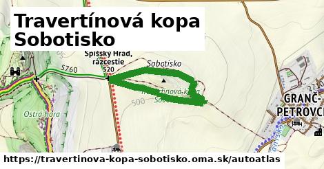 ikona Mapa autoatlas v travertinova-kopa-sobotisko