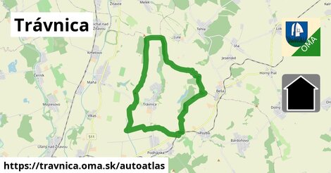 ikona Mapa autoatlas v travnica