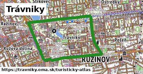 ikona Turistická mapa turisticky-atlas v travniky