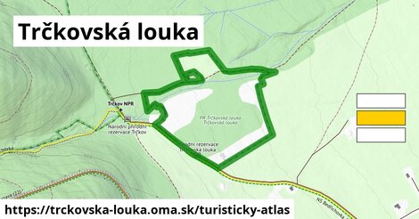 ikona Turistická mapa turisticky-atlas v trckovska-louka