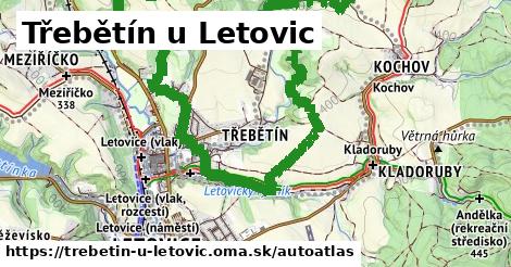 ikona Mapa autoatlas v trebetin-u-letovic