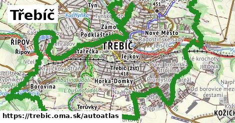 ikona Mapa autoatlas v trebic