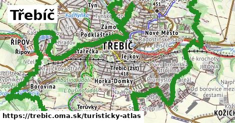 ikona Turistická mapa turisticky-atlas v trebic