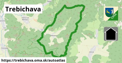 ikona Mapa autoatlas v trebichava