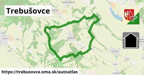 ikona Mapa autoatlas v trebusovce