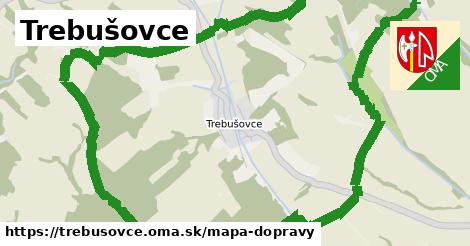 ikona Trebušovce: 0 m trás mapa-dopravy v trebusovce