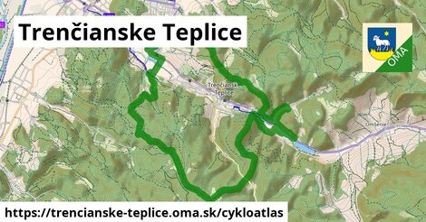 ikona Cyklo cykloatlas v trencianske-teplice