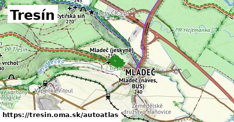 ikona Mapa autoatlas v tresin