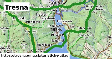 ikona Turistická mapa turisticky-atlas v tresna