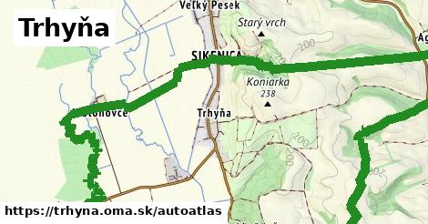 ikona Mapa autoatlas v trhyna