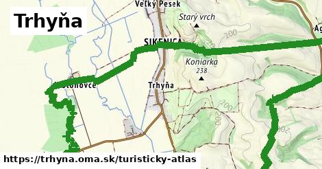 ikona Turistická mapa turisticky-atlas v trhyna