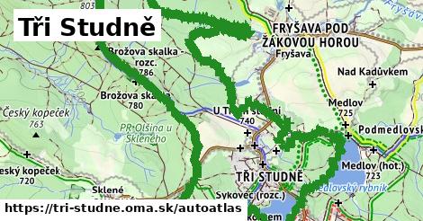 ikona Mapa autoatlas v tri-studne