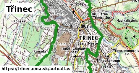 ikona Mapa autoatlas v trinec