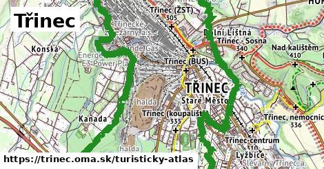 ikona Turistická mapa turisticky-atlas v trinec