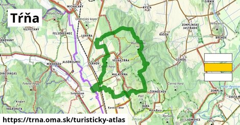 ikona Tŕňa: 35 km trás turisticky-atlas v trna