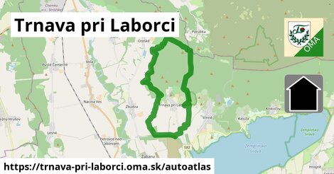 ikona Mapa autoatlas v trnava-pri-laborci