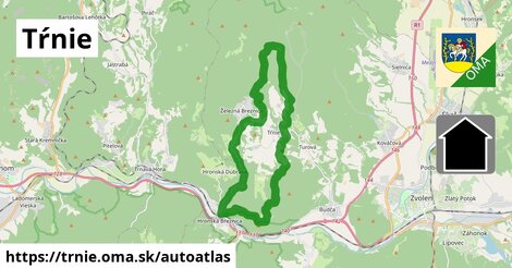 ikona Mapa autoatlas v trnie