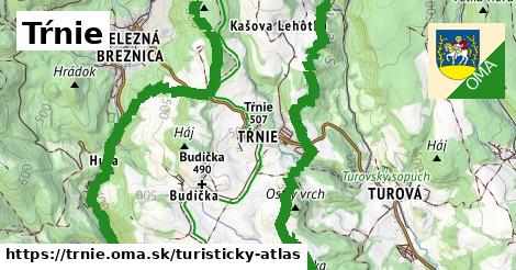 ikona Turistická mapa turisticky-atlas v trnie