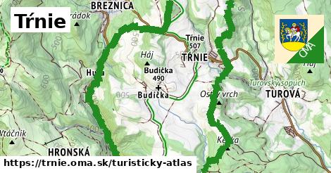 ikona Turistická mapa turisticky-atlas v trnie