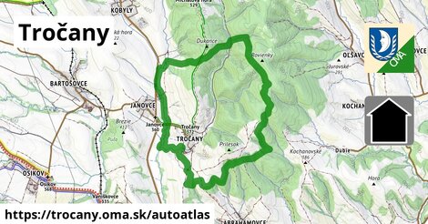 ikona Mapa autoatlas v trocany