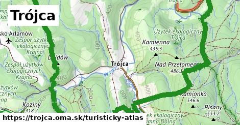 ikona Turistická mapa turisticky-atlas v trojca