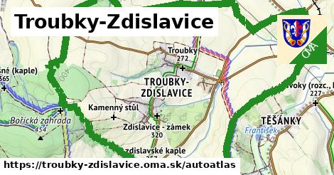 ikona Mapa autoatlas v troubky-zdislavice