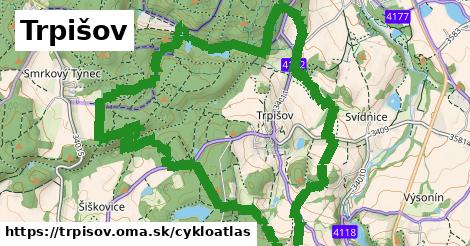 ikona Trpišov: 6,2 km trás cykloatlas v trpisov