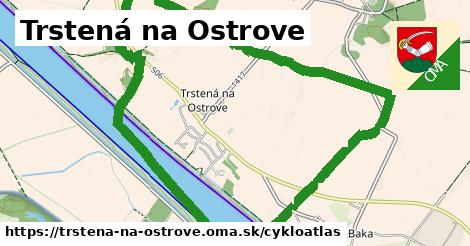 ikona Cyklo cykloatlas v trstena-na-ostrove