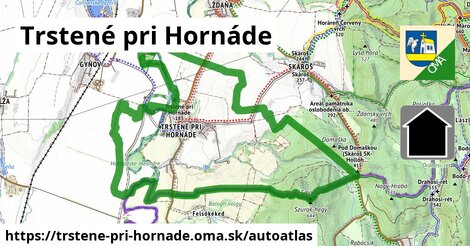 ikona Mapa autoatlas v trstene-pri-hornade