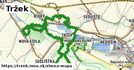 ikona Tržek: 0 m trás zimna-mapa v trzek