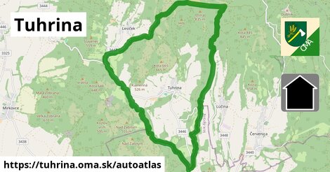 ikona Mapa autoatlas v tuhrina