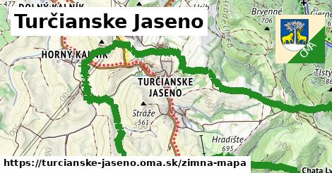 ikona Zimná mapa zimna-mapa v turcianske-jaseno