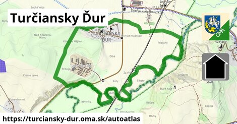 ikona Mapa autoatlas v turciansky-dur