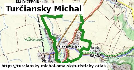ikona Turčiansky Michal: 0 m trás turisticky-atlas v turciansky-michal