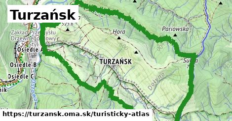 ikona Turistická mapa turisticky-atlas v turzansk