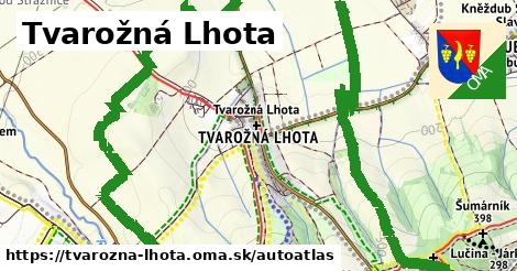 ikona Mapa autoatlas v tvarozna-lhota