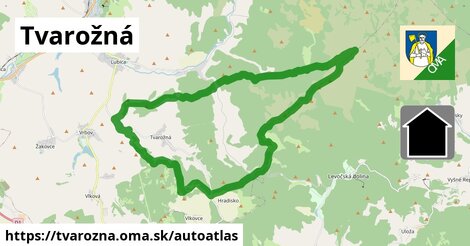 ikona Mapa autoatlas v tvarozna