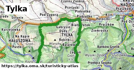 ikona Turistická mapa turisticky-atlas v tylka