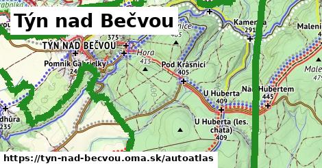 ikona Mapa autoatlas v tyn-nad-becvou