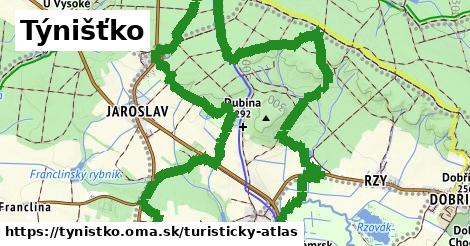 ikona Turistická mapa turisticky-atlas v tynistko