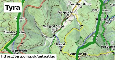 ikona Mapa autoatlas v tyra