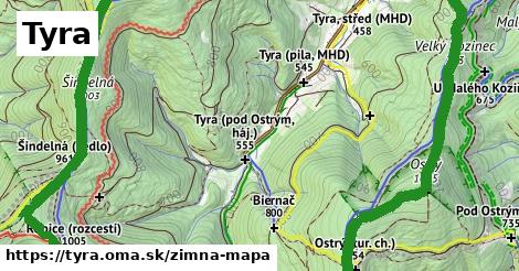 ikona Zimná mapa zimna-mapa v tyra